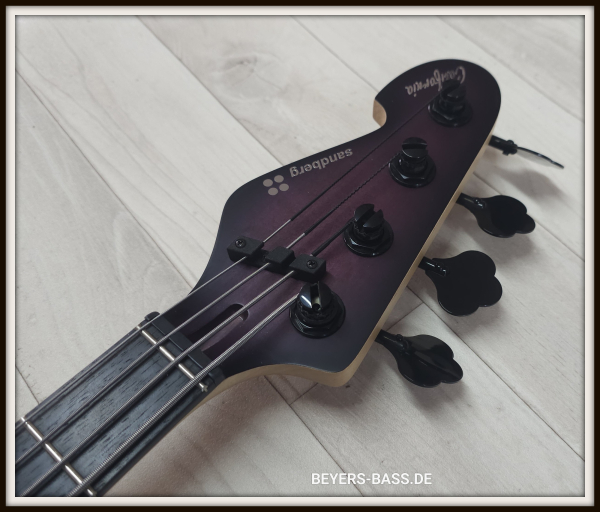 Sandberg California II TM4 Ebony, Open Pore Violetburst, Lefthand